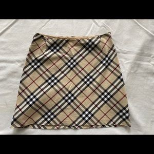 Burberry London Check Plaid Skirt